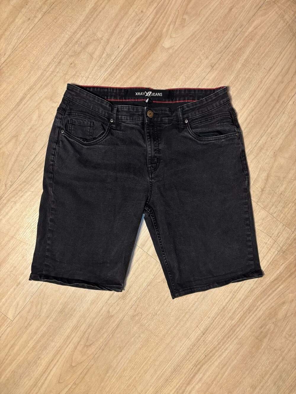XRAY Jeans Denim Shorts Size 36 Black Wash